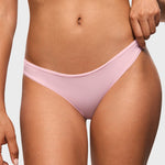 Women's V-shaped Low Rise Thongs 3 Pack Basic 6 (3pack)
