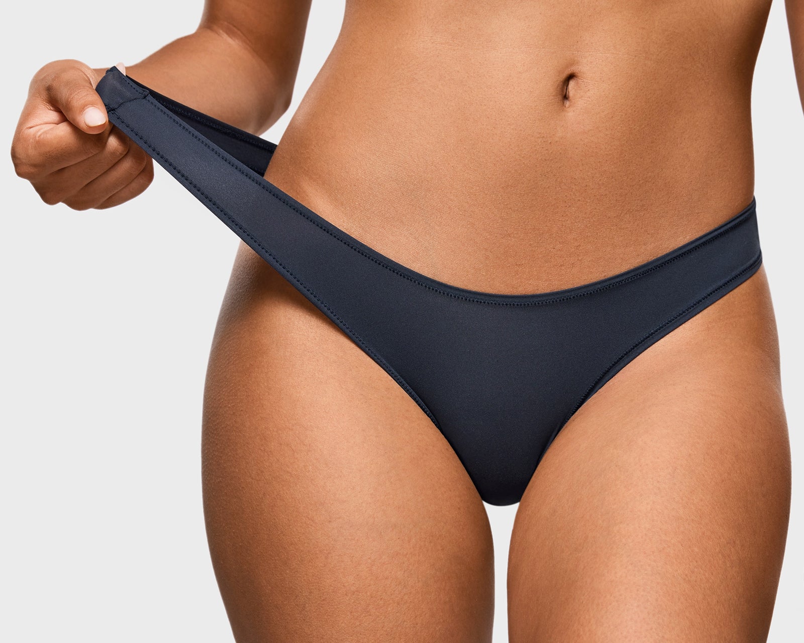 Women's V-shaped Low Rise Thongs 3 Pack Warm Beige (3pack)