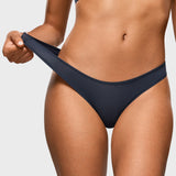 Women's V-shaped Low Rise Thongs 3 Pack Warm Beige (3pack)