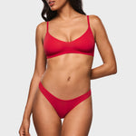 Women's V-shaped Low Rise Thongs 3 Pack Warm Beige (3pack)