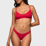 Women's V-shaped Low Rise Thongs 3 Pack Warm Beige (3pack)