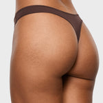 Women's V-shaped Low Rise Thongs 3 Pack Basic 5 (3pack)