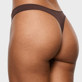 Women's V-shaped Low Rise Thongs 3 Pack Basic 5 (3pack)