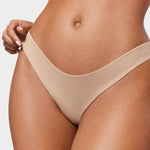 Women's V-shaped Low Rise Thongs 3 Pack Basic 6 (3pack)