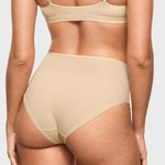 Women's Classic Mid Waist Full Briefs 3 Pack Light Oatmeal (3pack)