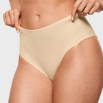 Women's Classic Mid Waist Full Briefs 3 Pack Light Oatmeal (3pack)