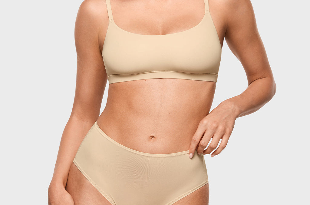 Women's Classic Mid Waist Full Briefs 3 Pack Light Oatmeal (3pack)