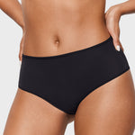 Women's Classic Mid Waist Full Briefs 3 Pack Black 3pack