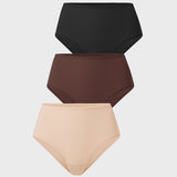 Women's Classic Mid Waist Full Briefs 3 Pack Basic 5 (3pack)