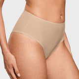 Women's Classic Mid Waist Full Briefs 3 Pack Wheat (3pack)