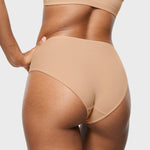 Women's Classic Mid Waist Full Briefs 3 Pack Warm Beige (3pack)