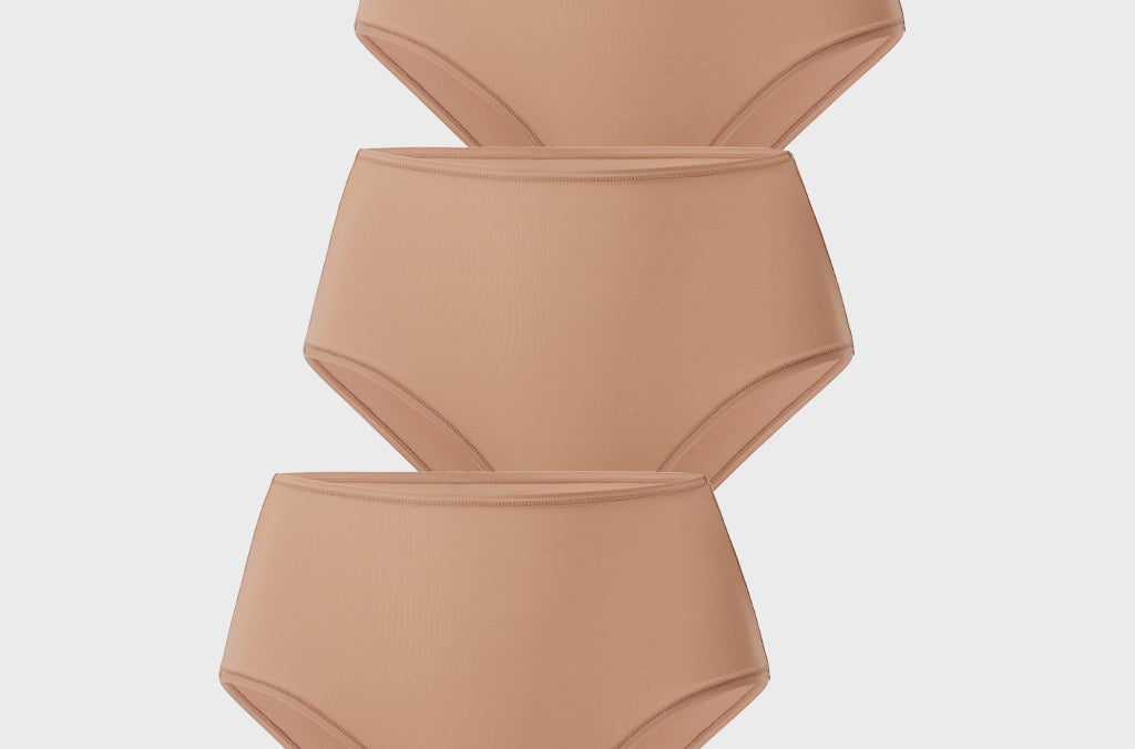 Women's Classic Mid Waist Full Briefs 3 Pack Gravel (3pack)