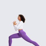 CRZ YOGA Women's Fleece Lined Leggings with Pockets 28'' Olive Green