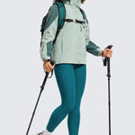 CRZ YOGA Women's Fleece Lined Leggings with Pockets 28'' Hot Fudge Brown