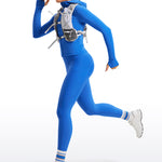 CRZ YOGA Women's Fleece Lined Leggings with Pockets 28'' Magenta Purple