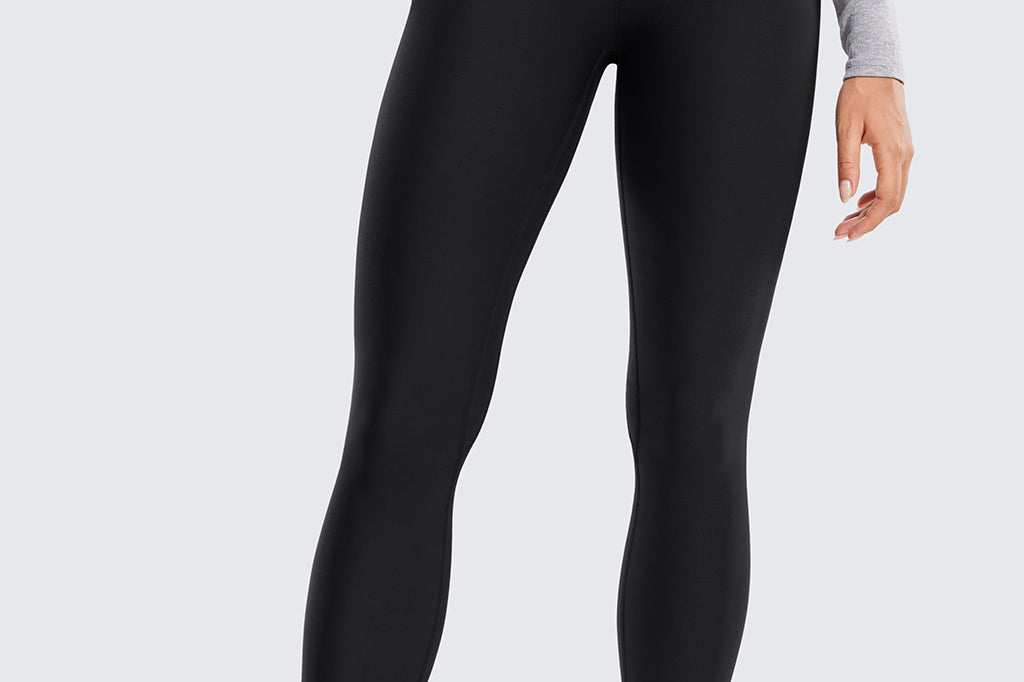 Women's Fleece Lined Leggings 28" Black