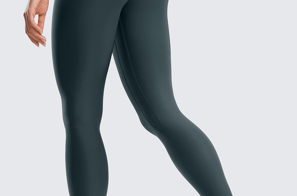 Women's Fleece Lined Leggings 28" Forest Dark Green