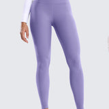 Women's Fleece Lined Leggings 28" Dark Lavender Purple