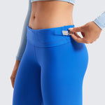 Women's Fleece Lined Leggings 28" Sparkle Blue