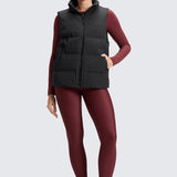 Women's Fleece Lined Leggings 28" Red Merlot