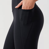 CRZ YOGA Women's Yoga Leggings 25" with Pockets Black