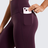 CRZ YOGA Women's Yoga Leggings 25" with Pockets Dark Grey Camouflage 2