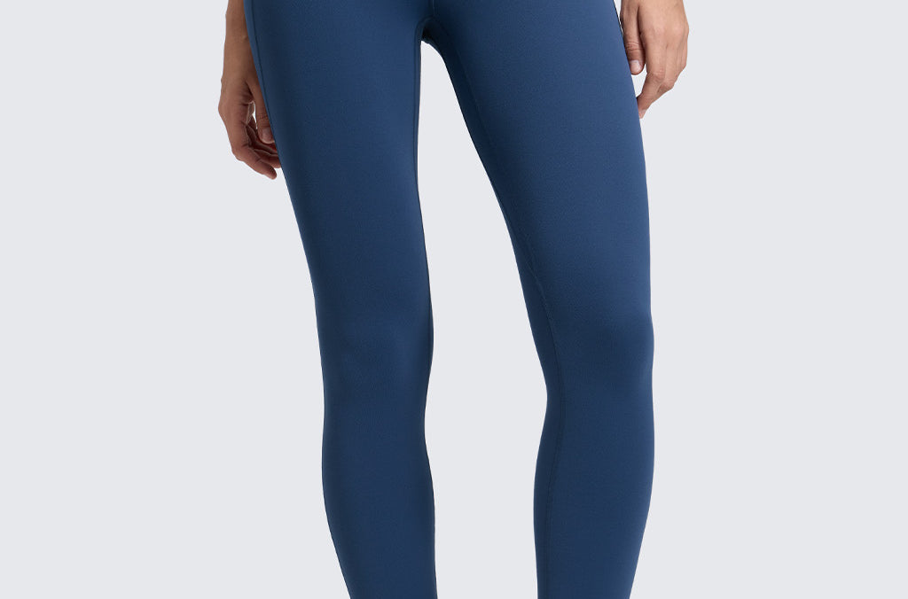CRZ YOGA Women's Yoga Leggings 25" with Pockets French Navy