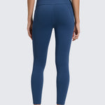 CRZ YOGA Women's Yoga Leggings 25" with Pockets Black Tie Dye Flowers