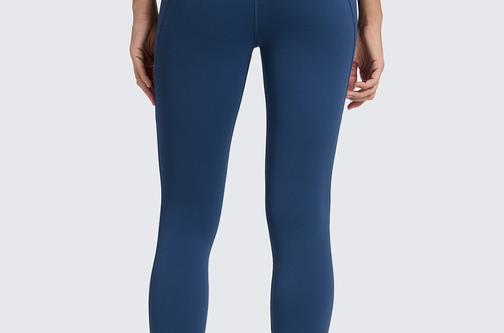 CRZ YOGA Women's Yoga Leggings 25" with Pockets French Navy