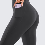 CRZ YOGA Women's Yoga Leggings 25" with Pockets True Navy