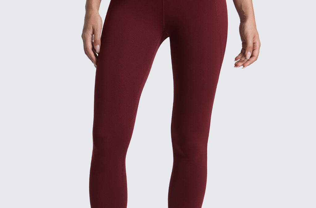 CRZ YOGA Women's Yoga Leggings 25" with Pockets Dark Grey Camouflage 2