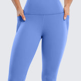 CRZ YOGA Women's Yoga Leggings 25" with Pockets Mysterious Grey