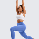 CRZ YOGA Women's Yoga Leggings 25" with Pockets Mysterious Grey