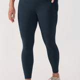 CRZ YOGA Women's Yoga Leggings 25" with Pockets True Navy