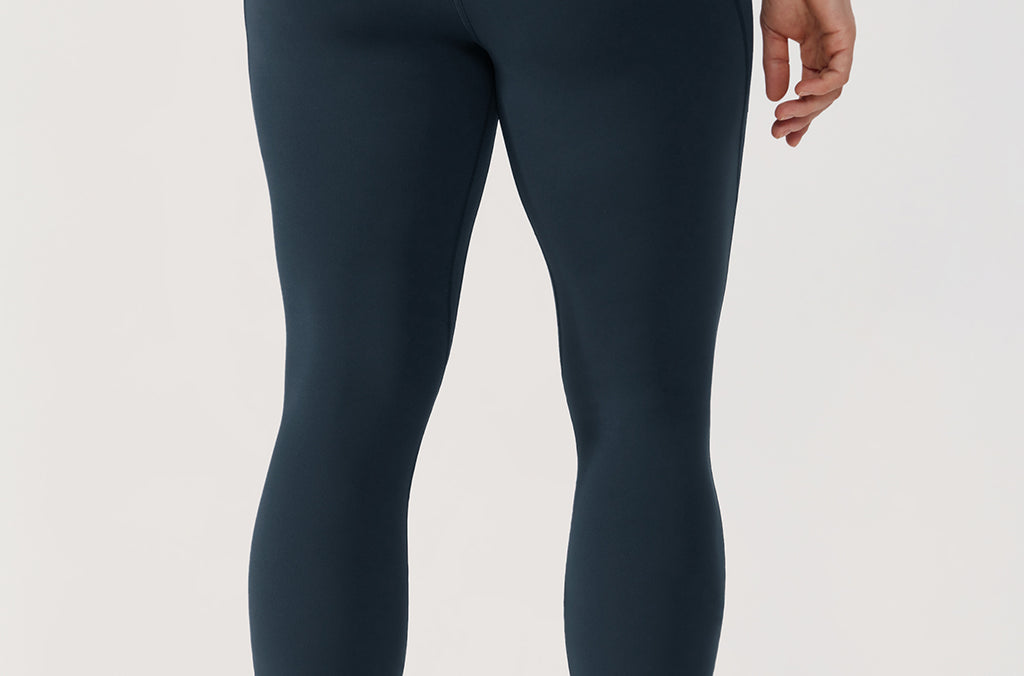 CRZ YOGA Women's Yoga Leggings 25" with Pockets True Navy
