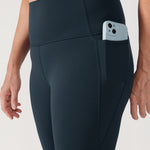 CRZ YOGA Women's Yoga Leggings 25" with Pockets Black