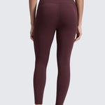 CRZ YOGA Women's Yoga Leggings 25" with Pockets Ripe Plum