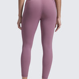 CRZ YOGA Women's Yoga Leggings 25" with Pockets Sparkle Blue