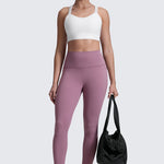 CRZ YOGA Women's Yoga Leggings 25" with Pockets Light Lavender