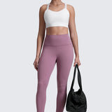 CRZ YOGA Women's Yoga Leggings 25" with Pockets Light Lavender