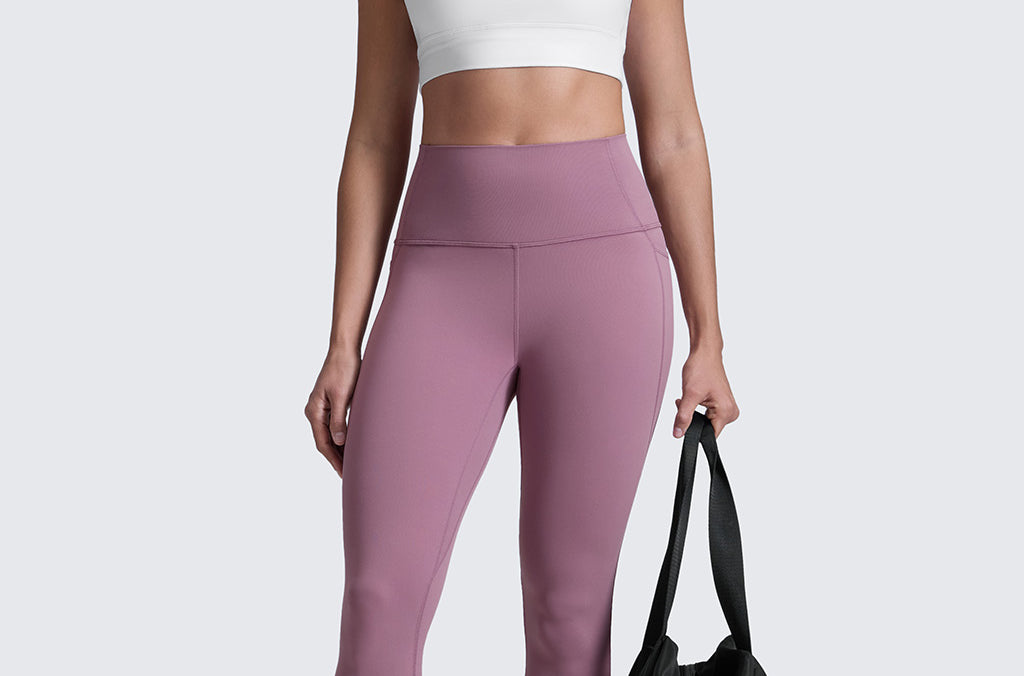 CRZ YOGA Women's Yoga Leggings 25" with Pockets Light Lavender