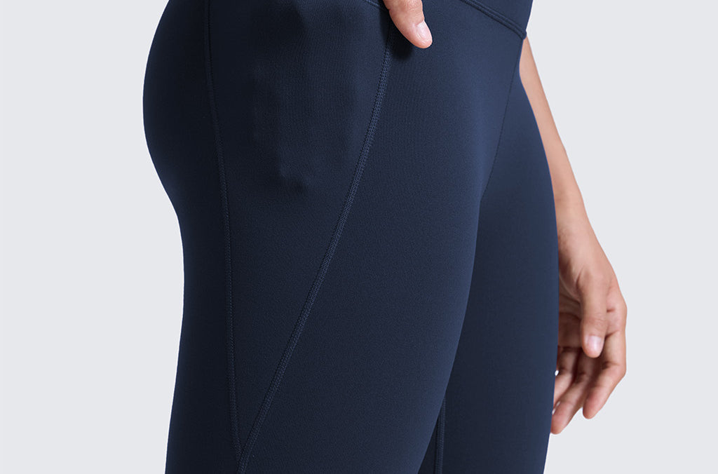 CRZ YOGA Women's Yoga Leggings 25" with Pockets Cascadia Green