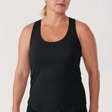 Women's Pima Cotton Racerback Tank Top Navy