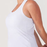 Women's Pima Cotton Racerback Tank Top Mojave Tan