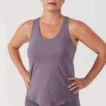 Women's Pima Cotton Racerback Tank Top Mojave Tan