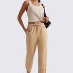 Women's Pima Cotton Racerback Tank Top Navy