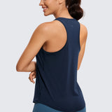 Women's Pima Cotton Racerback Tank Top Jade Grey