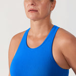 Women's Seamless Ribbed Cropped Tank Top Misty Merlot