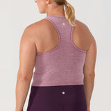 Women's Seamless Ribbed Cropped Tank Top White