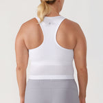 Women's Seamless Ribbed Cropped Tank Top Darkish Green